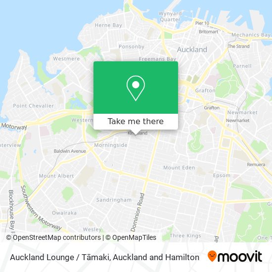 Auckland Lounge / Tāmaki map