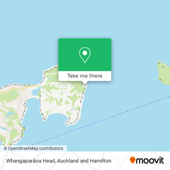 Whangaparāoa Head map