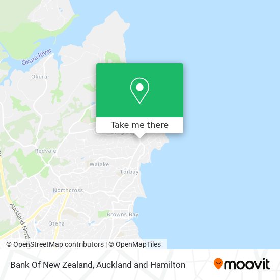 Bank Of New Zealand map