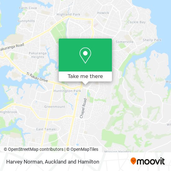 Harvey Norman map