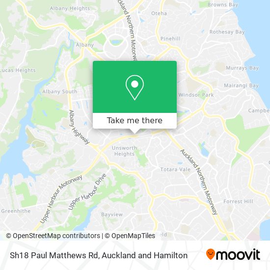 Sh18 Paul Matthews Rd map