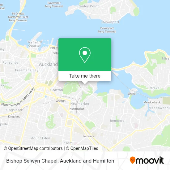 Bishop Selwyn Chapel map