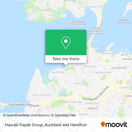 Hauraki Kayak Group map