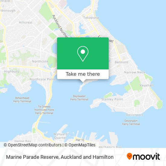 Marine Parade Reserve map