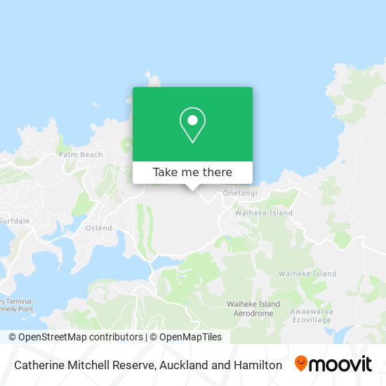 Catherine Mitchell Reserve map