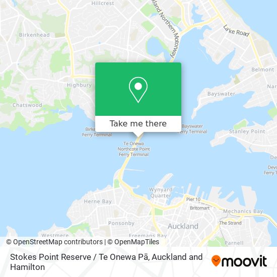 Stokes Point Reserve / Te Onewa Pā map