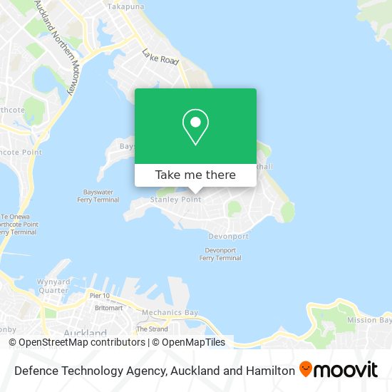 Defence Technology Agency map