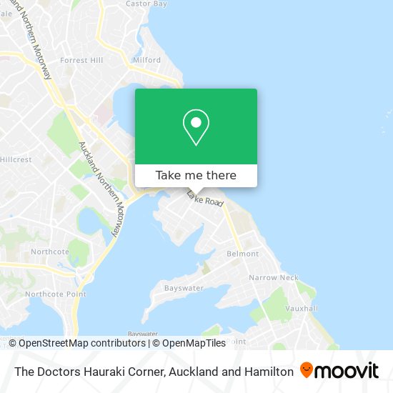 The Doctors Hauraki Corner map