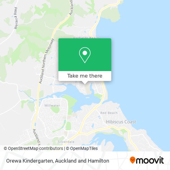 Orewa Kindergarten map