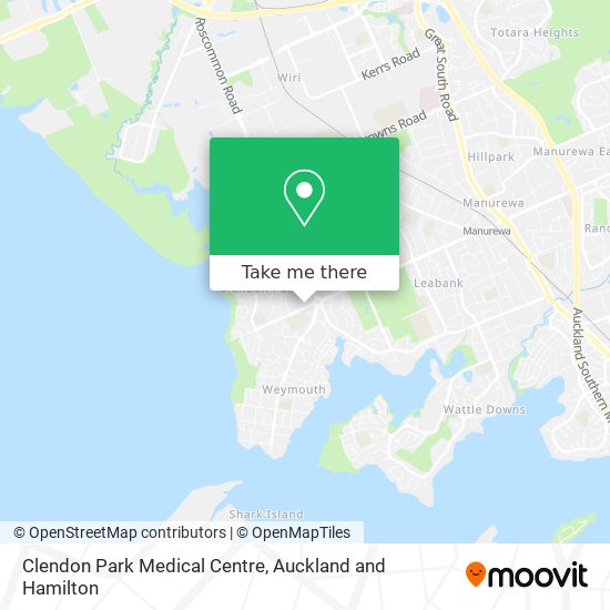 Clendon Park Medical Centre map