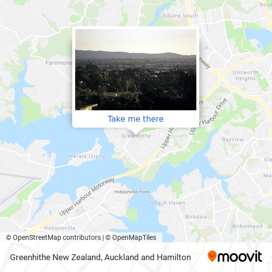 Greenhithe New Zealand map