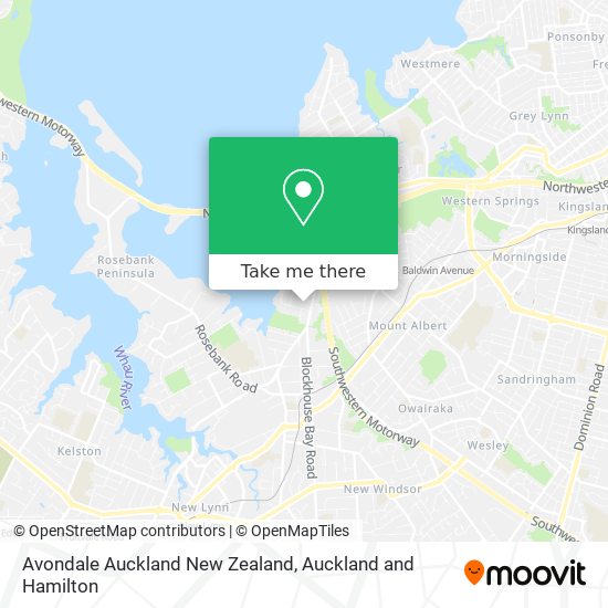 Avondale Auckland New Zealand map