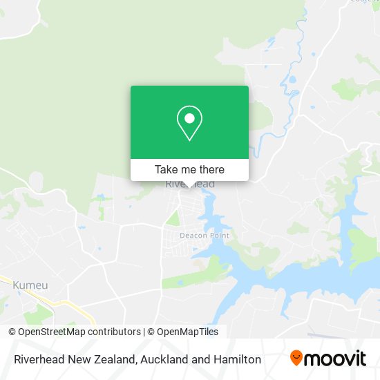 Riverhead New Zealand map