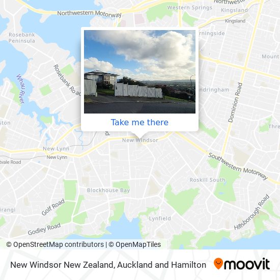 New Windsor New Zealand map