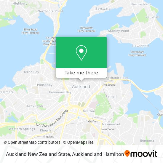 Auckland New Zealand State map