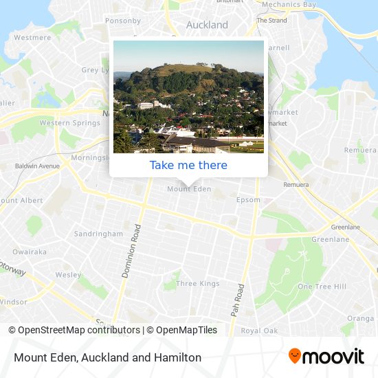 Mount Eden map