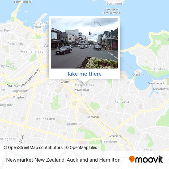 Newmarket New Zealand地图