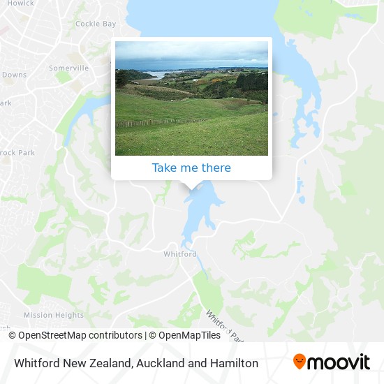 Whitford New Zealand地图