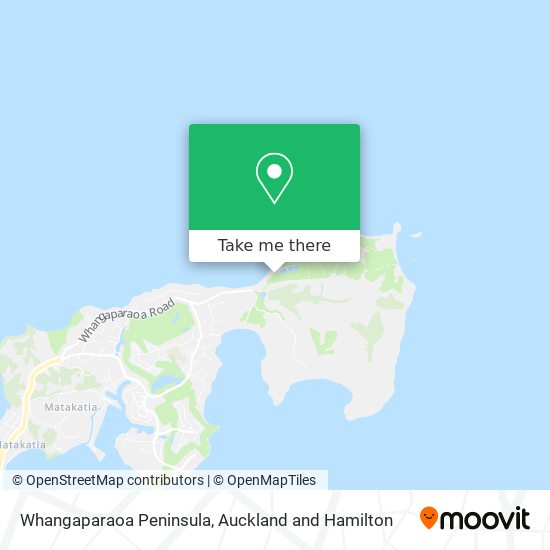 Whangaparaoa Peninsula map