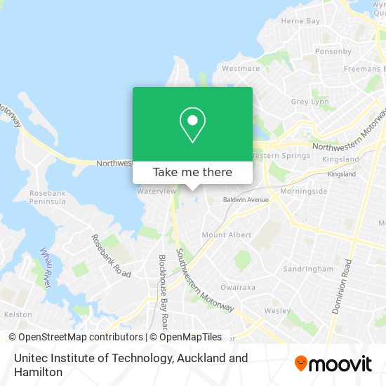 Unitec Institute of Technology map