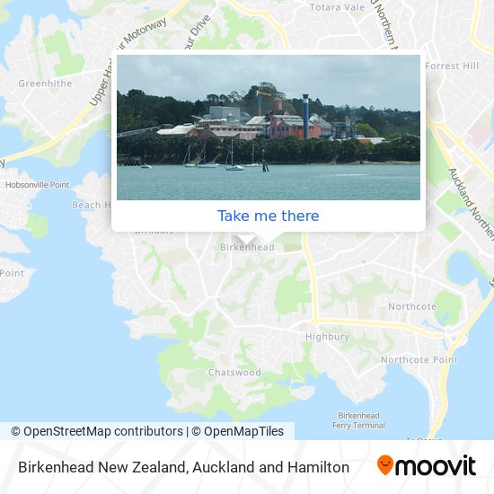Birkenhead New Zealand map