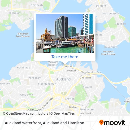 Auckland waterfront map