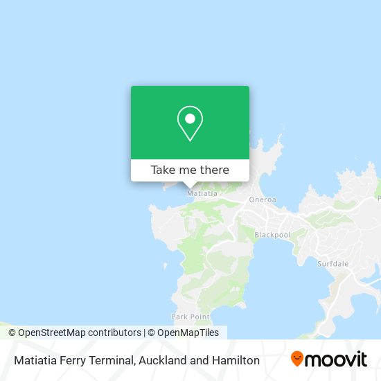 Matiatia Ferry Terminal map