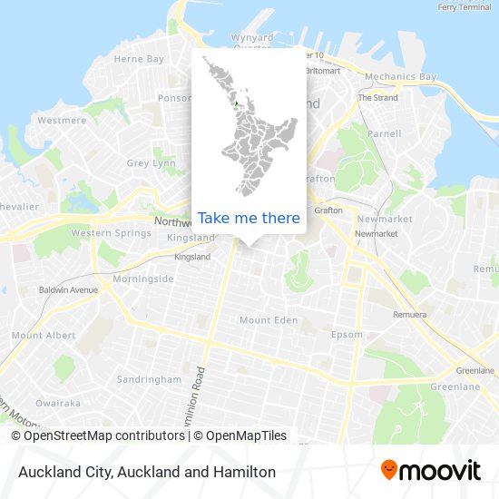 Auckland City map