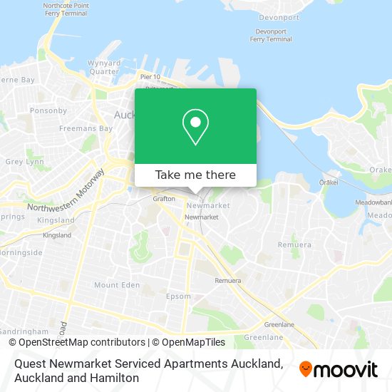 Quest Newmarket Serviced Apartments Auckland地图