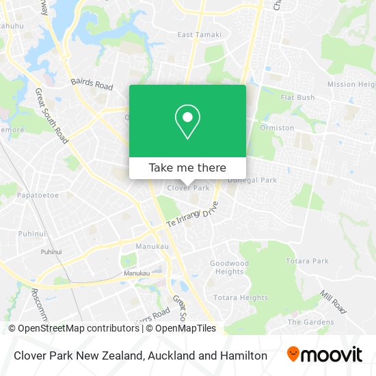 Clover Park New Zealand地图