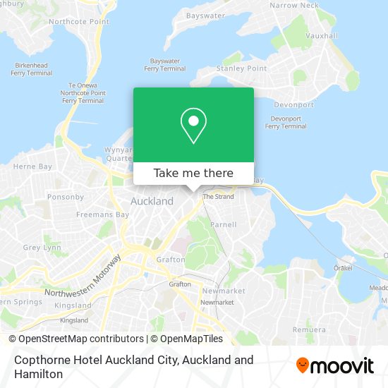 Copthorne Hotel Auckland City map