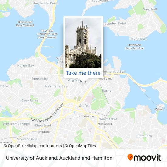 University of Auckland map