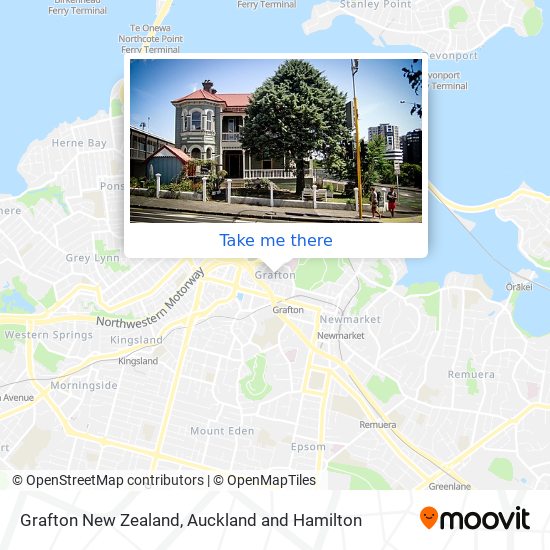 Grafton New Zealand地图