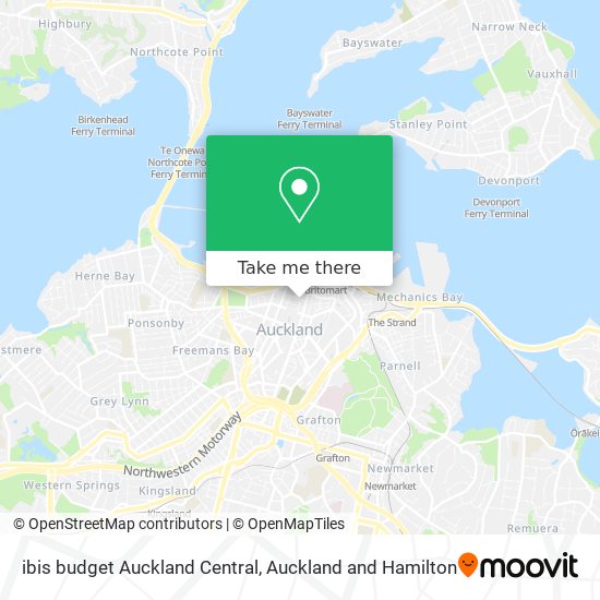 ibis budget Auckland Central map