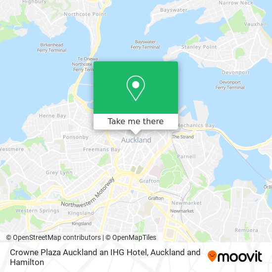 Crowne Plaza Auckland an IHG Hotel map