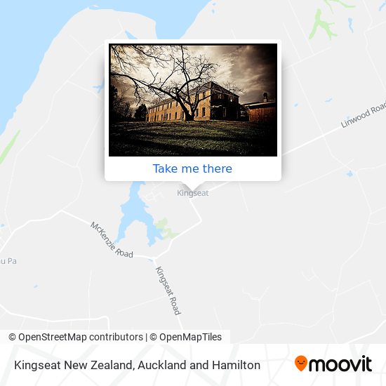 Kingseat New Zealand map
