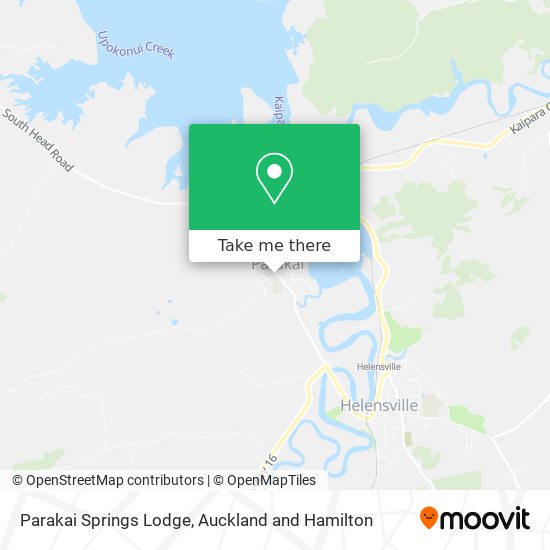 Parakai Springs Lodge map