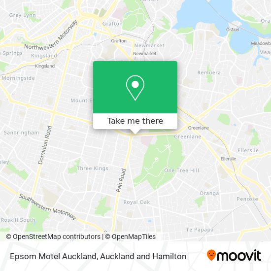 Epsom Motel Auckland map