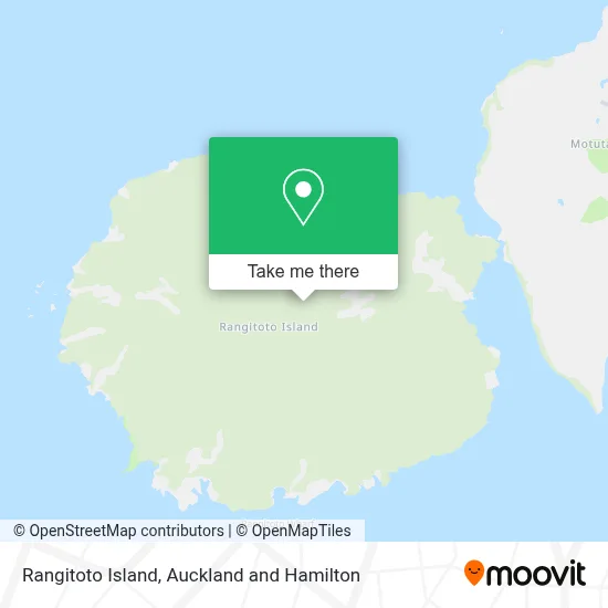 Rangitoto Island map