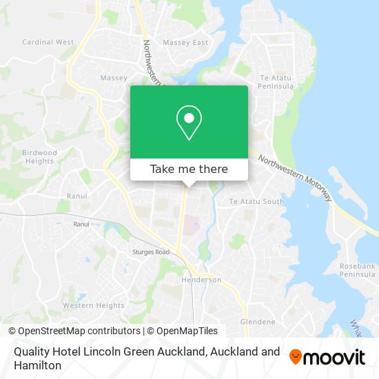 Quality Hotel Lincoln Green Auckland地图