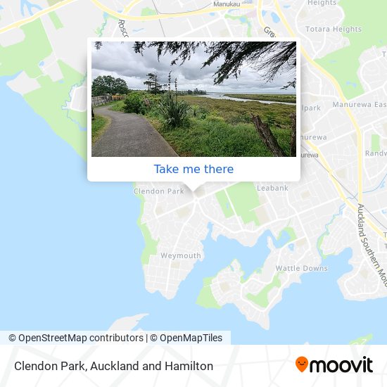 Clendon Park map