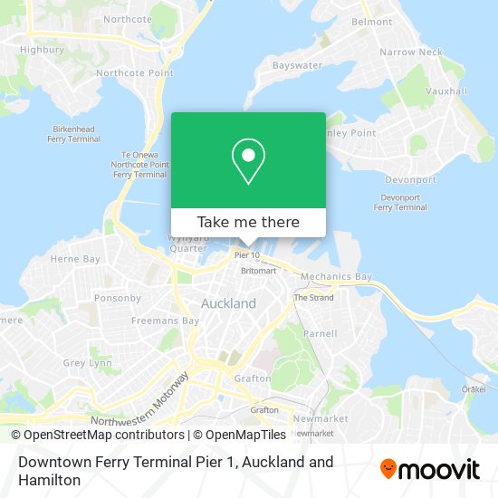 Downtown Ferry Terminal Pier 1 map