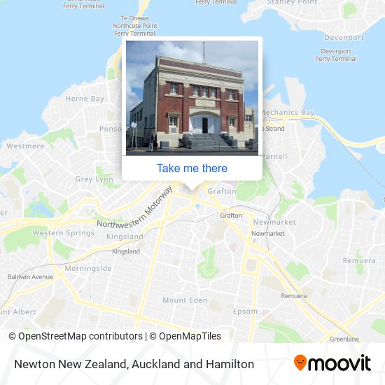 Newton New Zealand map
