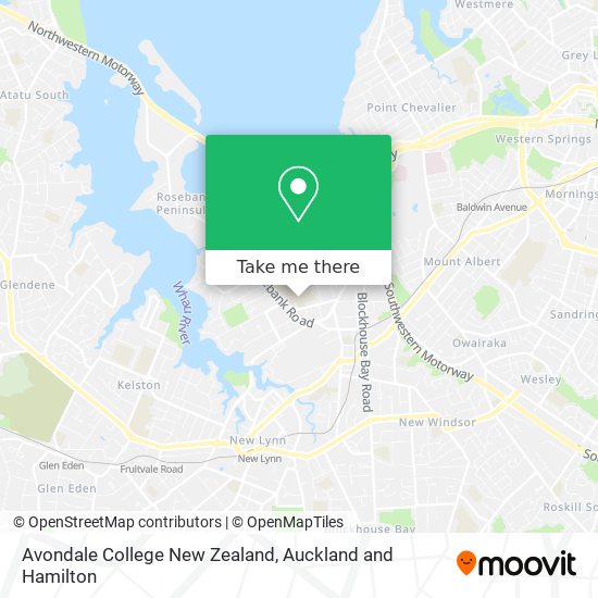 Avondale College New Zealand地图