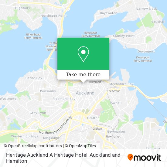 Heritage Auckland A Heritage Hotel map