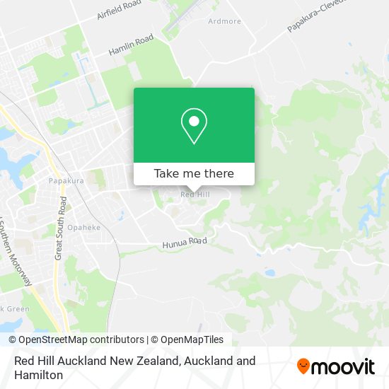 Red Hill Auckland New Zealand map