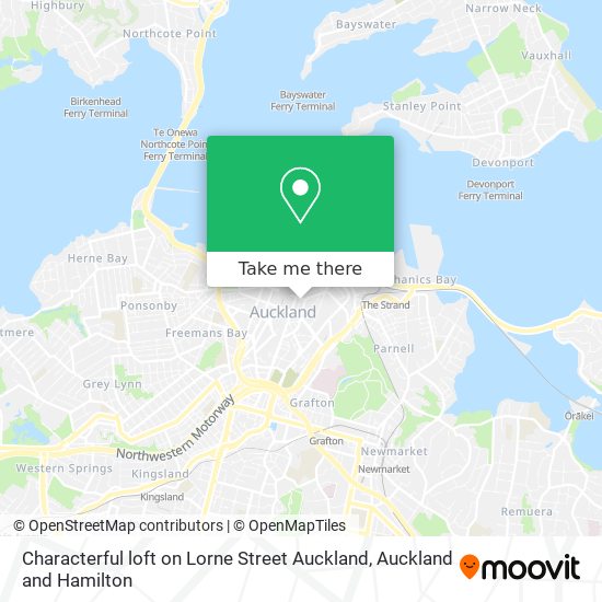 Characterful loft on Lorne Street Auckland map