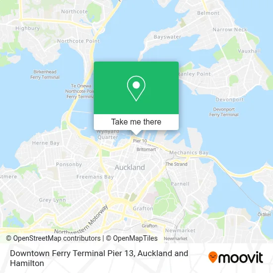 Downtown Ferry Terminal Pier 13 map