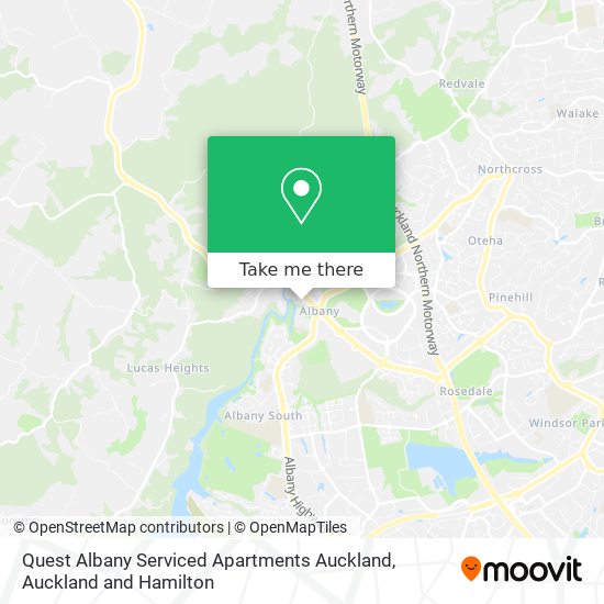 Quest Albany Serviced Apartments Auckland map