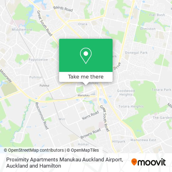 Proximity Apartments Manukau Auckland Airport地图